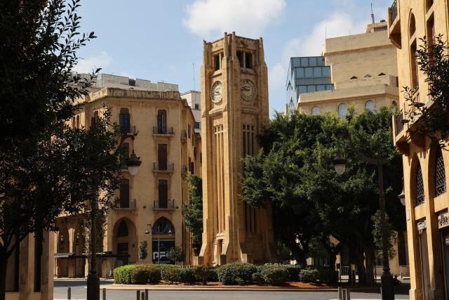 Une horloge &#xe0; Beyrouth, au Liban, le 26 mars 2023 - ANWAR AMRO / AFP