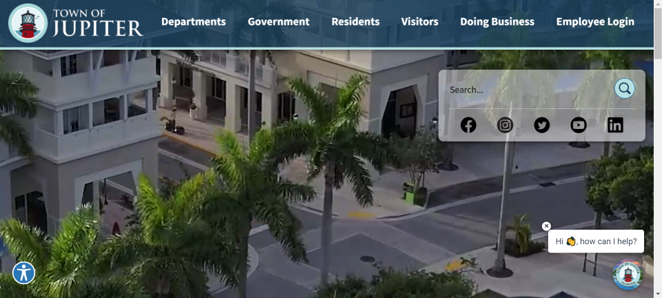 Jupiter's website was completely redesigned, with an updated layout and page structure as part of the town’s ongoing contract with provider CivicPlus.