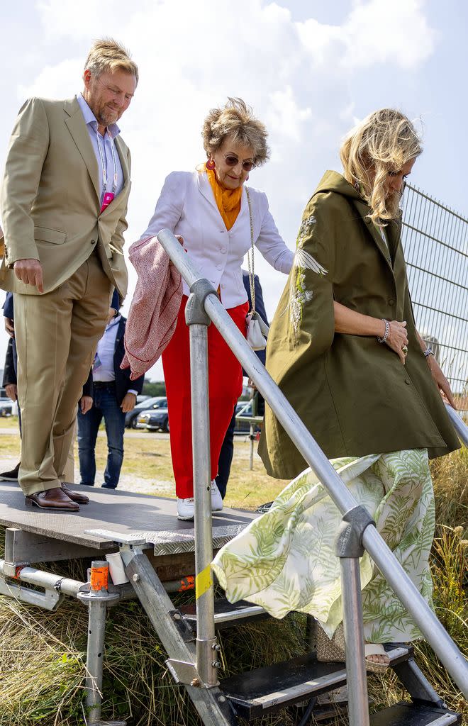 La princesa Margriet, con Guillermo y Máxima