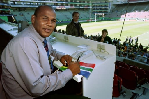 Chester Williams scored 14 tries in 27 appearances for South Africa