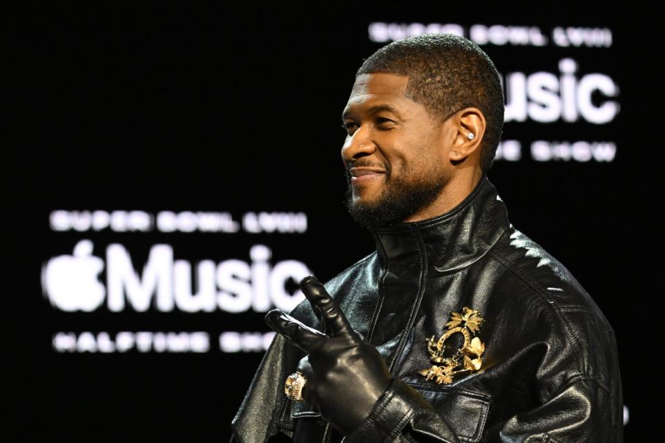 Usher will perform at the Apple Music Super Bowl LVIII halftime show (Getty Images)