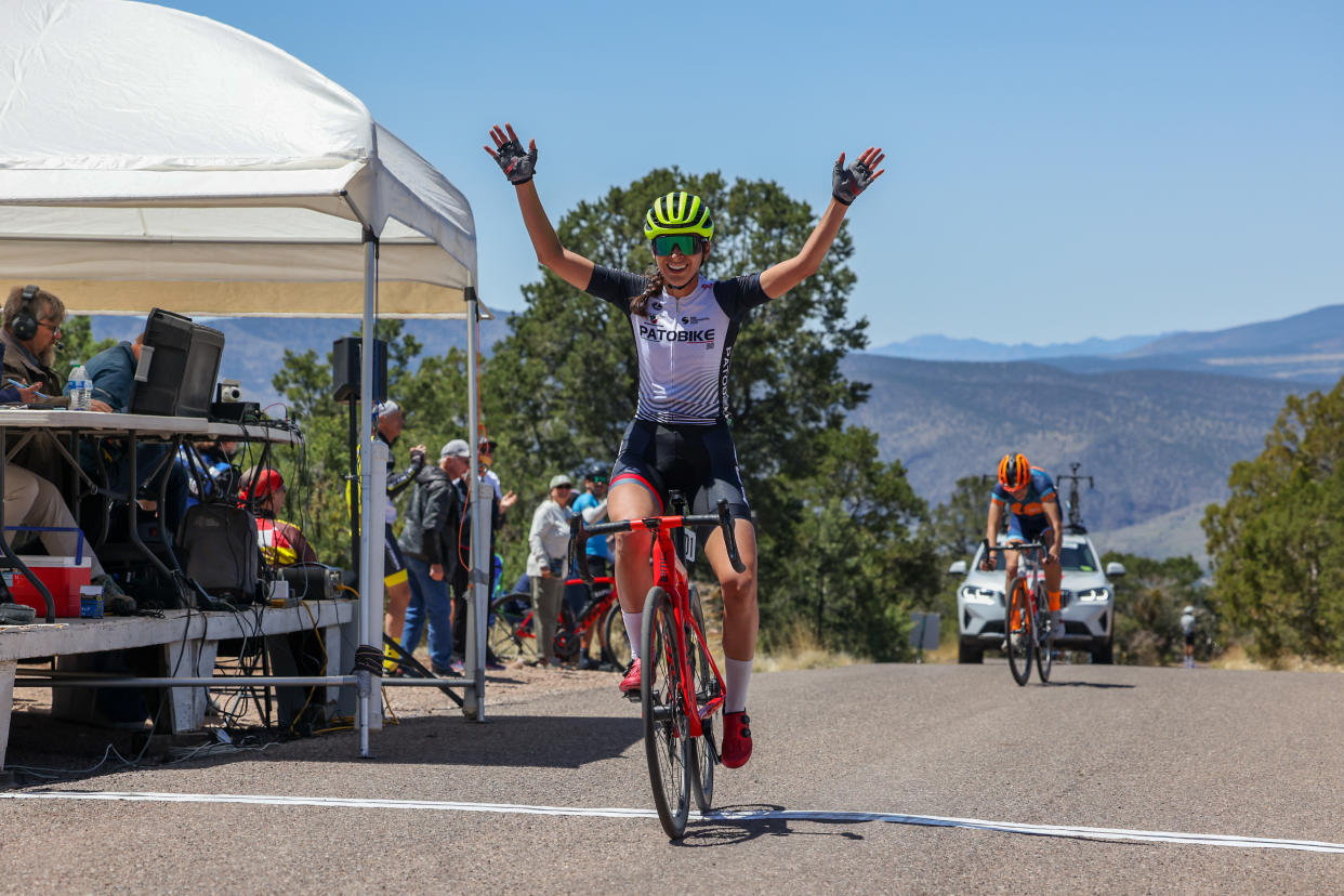  Marcela Prieto (Patobike) wins stage 1 at 2023 Tour of the Gila on Mogollon Road Race 