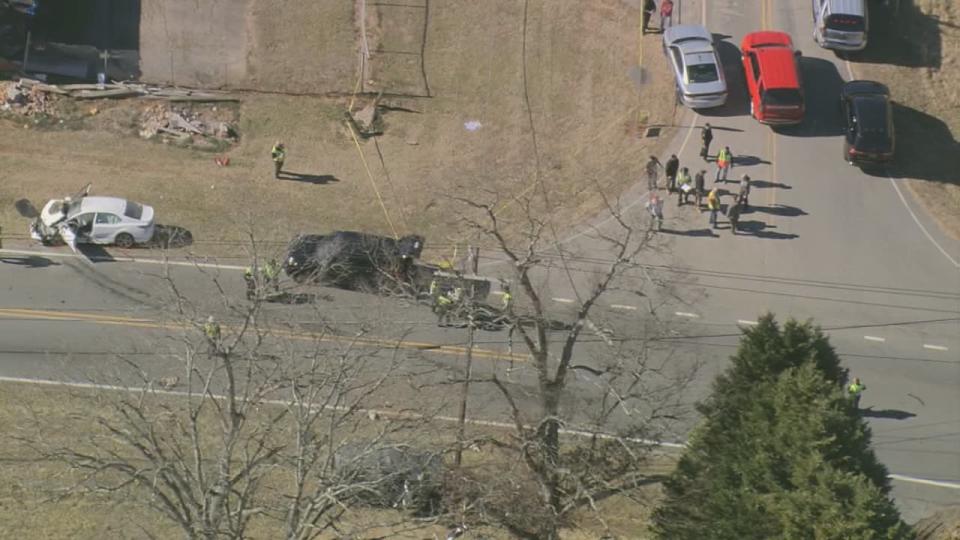 A highway patrol chase ended in a deadly crash Thursday on Highway 16 in Alexander County, authorities say.