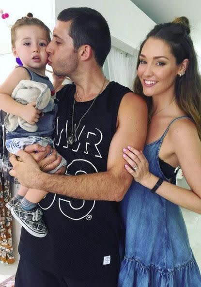 Erin and Example are based abroad, enjoying raising their little boy. Source: Instagram