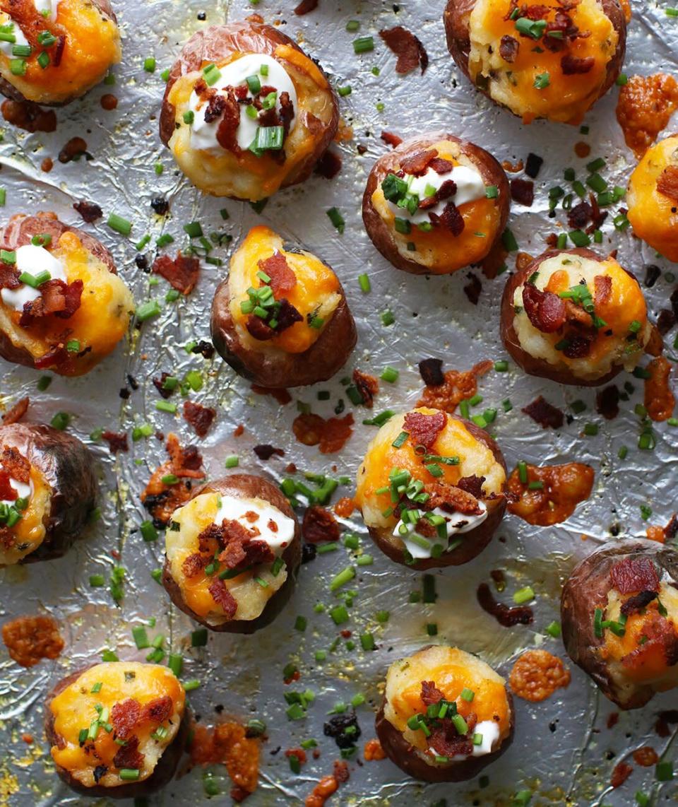 Mini Twice-Baked Loaded Potatoes