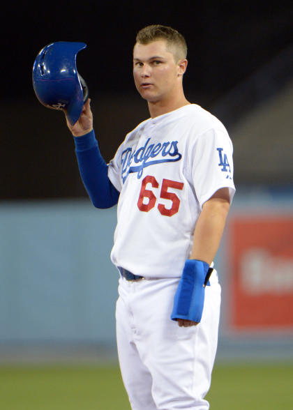 Joc Pederson got the start in center field against the Nationals. (USA Today)