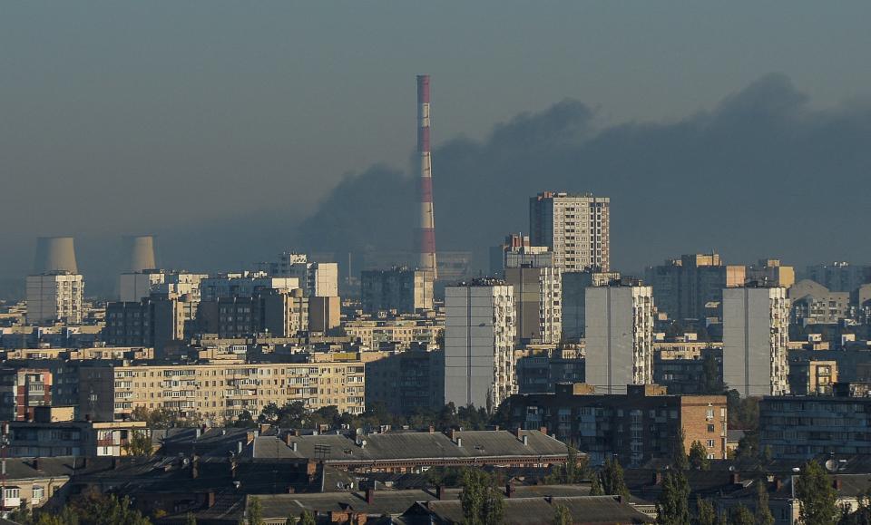 Russian missile strikes in Kyiv (REUTERS)