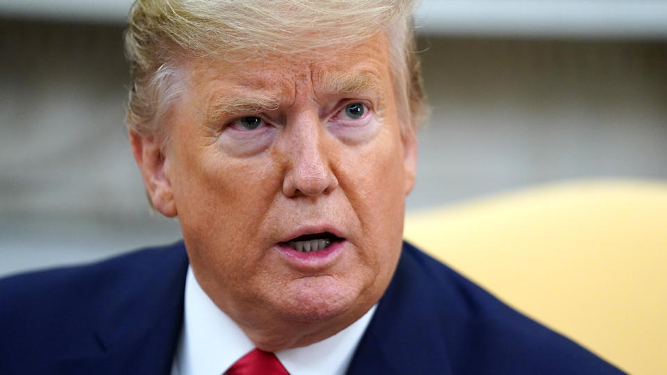 President Donald Trump speaks during a meeting with Guatemala's President Jimmy Morales in the Oval Office of the White House in Washington, U.S., December 17, 2019. (Photo: Kevin Lamarque/Reuters)