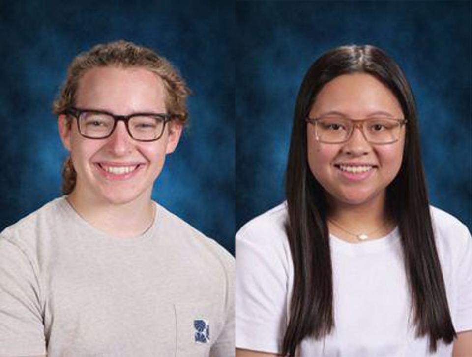 (left to right) John Ortiz and Lauren Lee were named 2024 Academic All-State honorees.