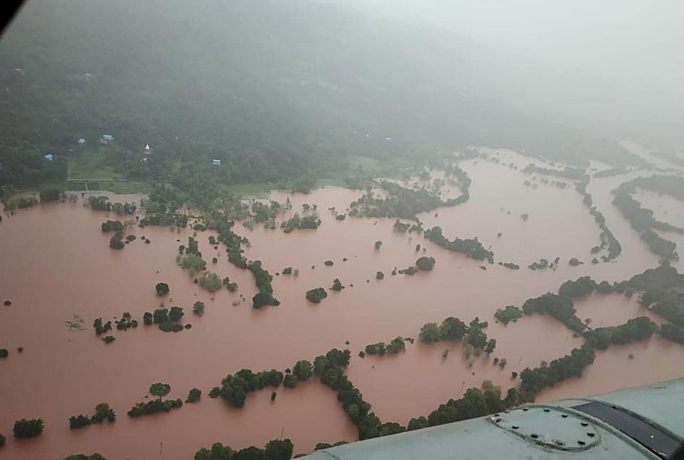 Aerial view of the Ratnagiri district, Maharashtra, India (EPA)