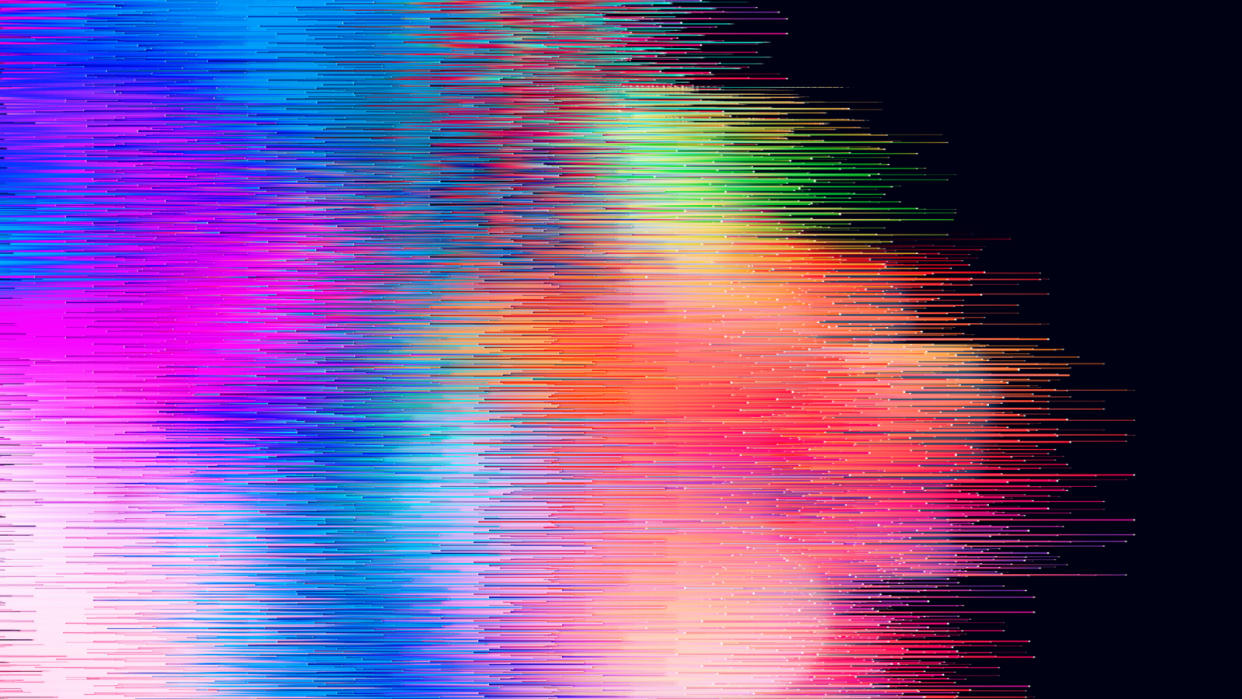  Stock image showing colorful horizontal lines. 