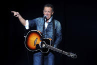FILE - In this Nov. 5, 2018, file photo, Bruce Springsteen performs at the 12th annual Stand Up For Heroes benefit concert at the Hulu Theater at Madison Square Garden in New York. In 2016, Springsteen objected to Presidential candidate Donald Trump blasting “Born in the U.S.A." as a patriotic anthem, when it's actually a scathing indictment of the treatment of Vietnam vets. (Photo by Brad Barket/Invision/AP, File)