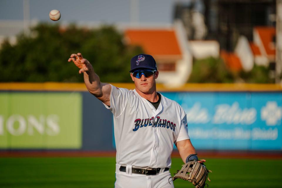 Former LSU star Jacob Berry, expected to begin 2024 season with the Blue Wahoos, will be a guest at Thursday's Fish Fest event for fans at Blue Wahoos Stadium.