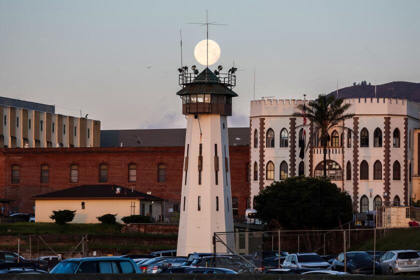 San Quentin, CA, Monday, March 25, 2024 - San Quentin Rehabilitation Center. California is shutting down San Quentin's death row and transferring 471 condemned people out of the prison and into the general population at other prisons throughout the state. (Robert Gauthier/Los Angeles Times)