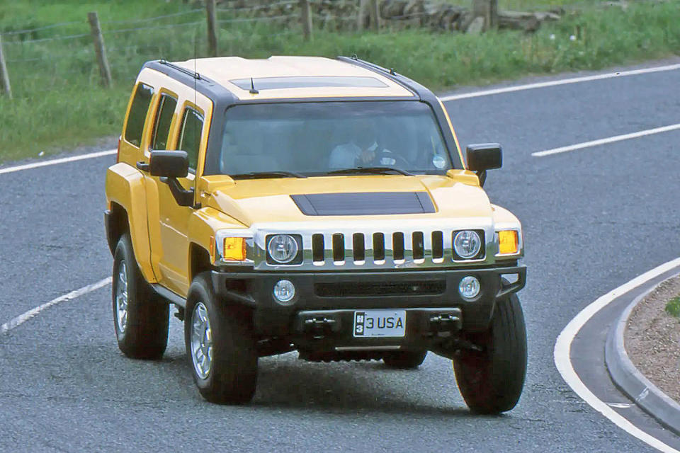 <p>After the Hummer H2 succeeded to sell 35,259 cars in 2003, the marque began plotting its next model, the H3, which would be sold in 2005 and would be the first Hummer to hit British shores as of 2007. It had great mud-plugging ability and could tackle challenging offroad terrain that even a Defender would struggle with. It was offered in the UK with a 241bhp 3.7-litre five-cylinder with a choice of a five-speed manual or a four-speed automatic gearbox. </p><p>Unfortunately, after selling 71,524 cars in 2006, Hummer’s highest sales figure, the global financial crisis hit which saw GM file for bankruptcy. Its tacked-on chrome grille, bloated bodywork and vibrant colours might not have ticked boxes for many but it’s something that Hummer has always gotten away with and that’s exactly why we like it – and it’s no surprise to see the brand revived today for a new range of<strong> GMC EV trucks.</strong></p>