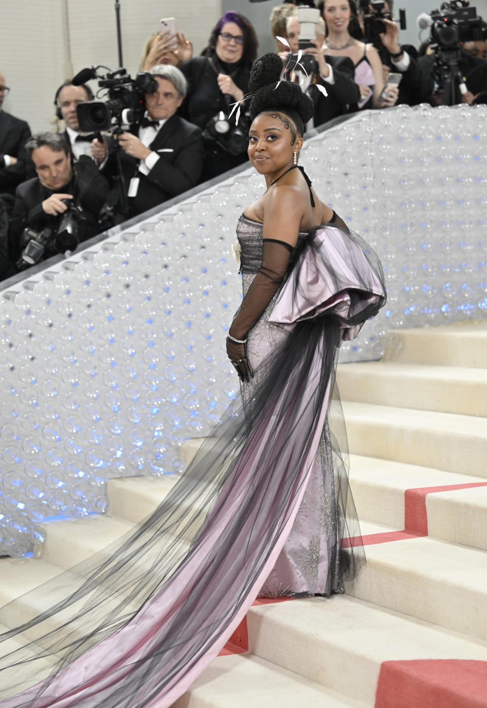 Quinta Brunson attends The Metropolitan Museum of Art's Costume Institute benefit gala celebrating the opening of the "Karl Lagerfeld: A Line of Beauty" exhibition on Monday, May 1, 2023, in New York. (Photo by Evan Agostini/Invision/AP)