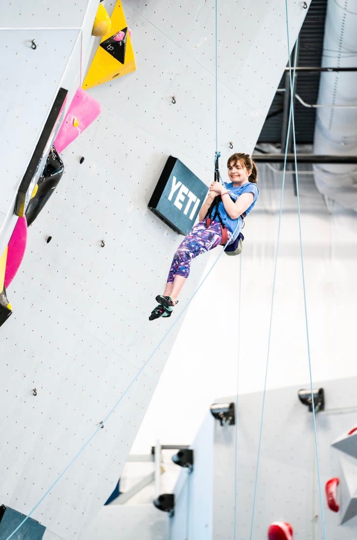 <span class="article__caption">Amy Mullins finished the weekend in first place in B3 (mild visual impairment). </span> (Photo: USA Climbing)