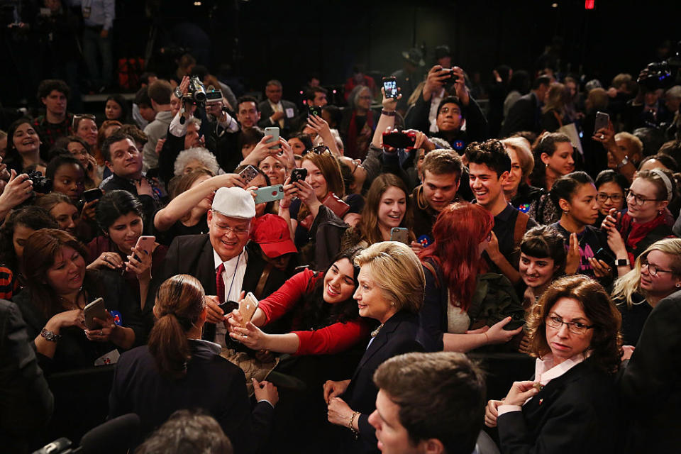 Hillary Clinton in Purchase, N.Y.