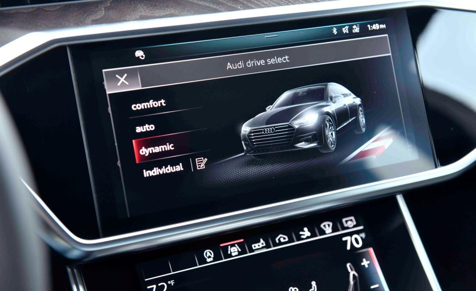 <p>But it's the A7's Virtual Cockpit and MMI Touch Response infotainment systems that will attract the most attention. Built around three high-resolution displays-two of which are touchscreens with haptic feedback-and included as part of the massive $8300 Prestige package, the Audi electronics set a new stand­ard for this stuff.</p>