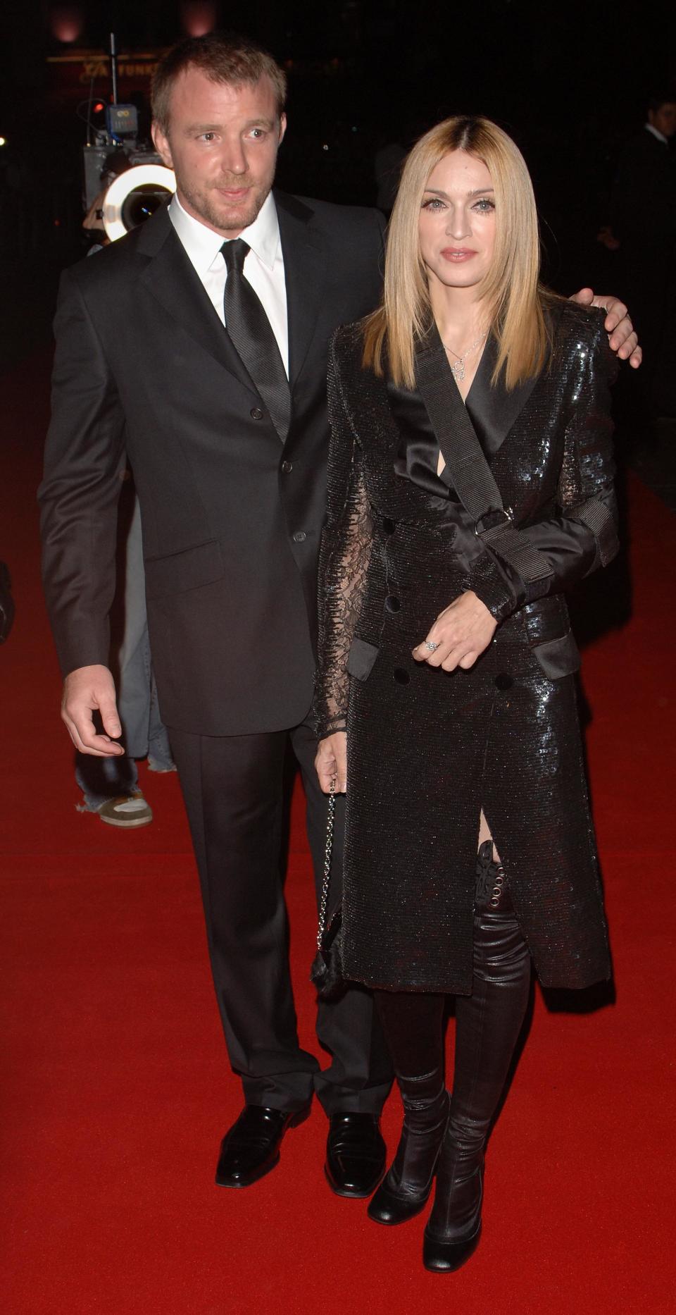 Director Guy Ritchie and wife Madonna arrive.   (Photo by Ian West - PA Images/PA Images via Getty Images)