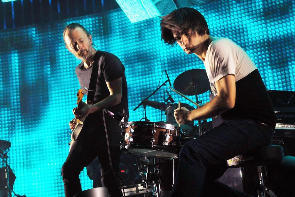 Hitting back: Thom Yorke and Jonny Greenwood of Radiohead: Jim Dyson/Getty