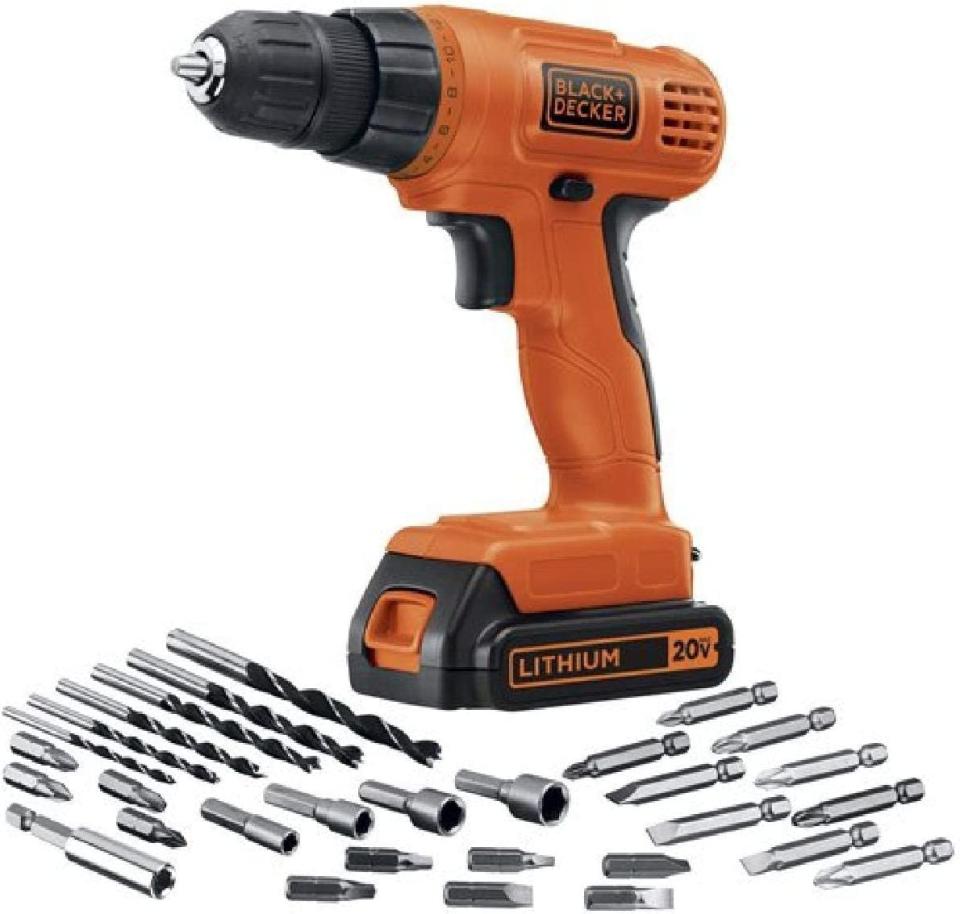 BLACK+DECKER 20V MAX* POWERECONNECT Cordless Drill/Driver + 30 pc. Kit