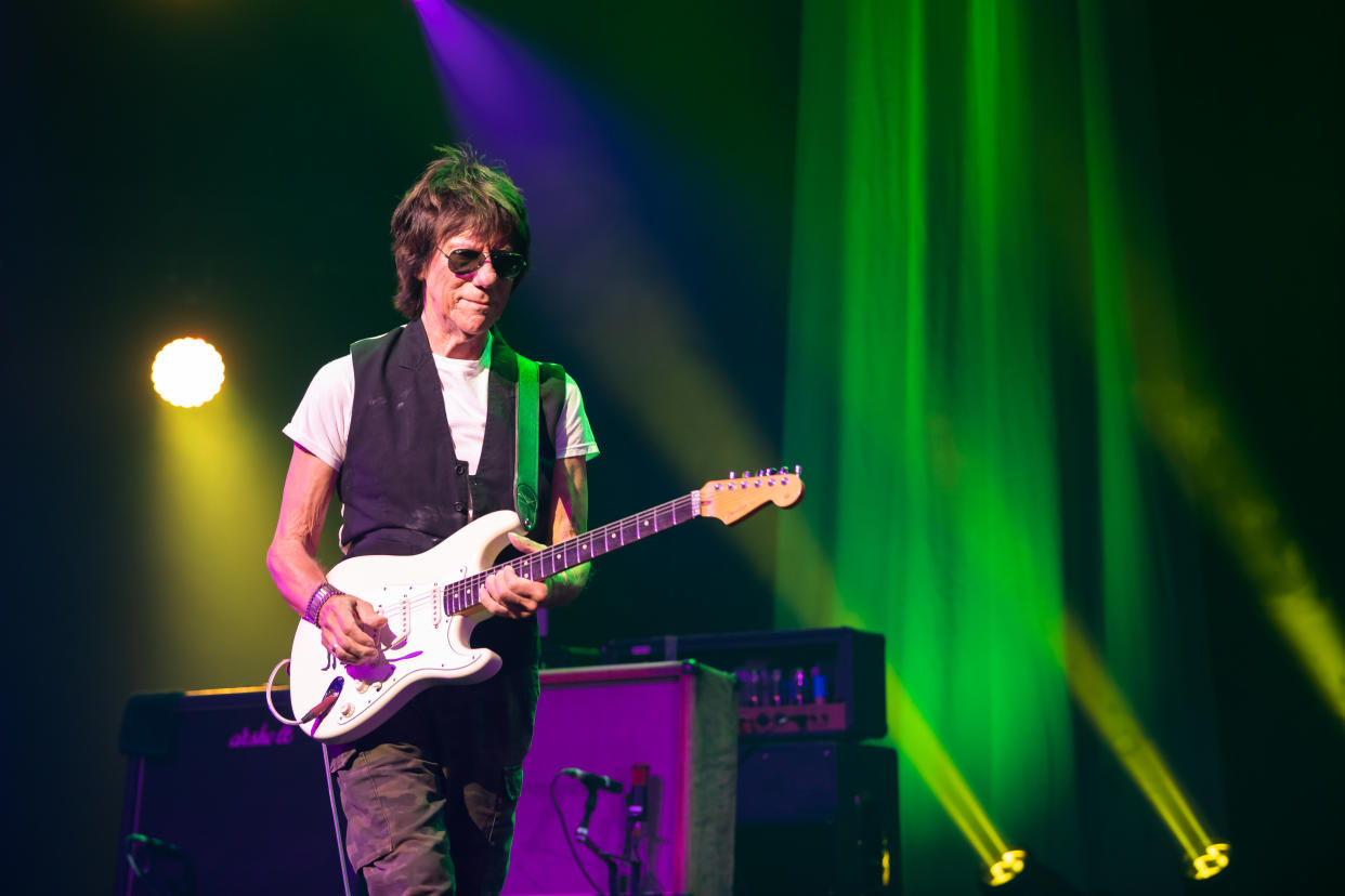 Jeff Beck passed away from bacterial meningitis at the age of 78. (Photo by Lionel FLUSIN/Gamma-Rapho via Getty Images)