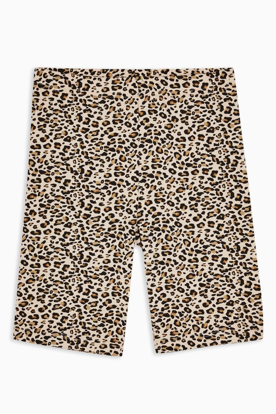 Topshop leopard print cycling shorts