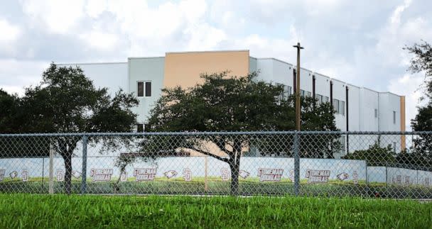 PHOTO: Marjory Stoneman Douglas High School 1200 building update, June 30, 2023, in Parkland, Fla. (Sun Sentinel/Tribune News Service via Getty Images)