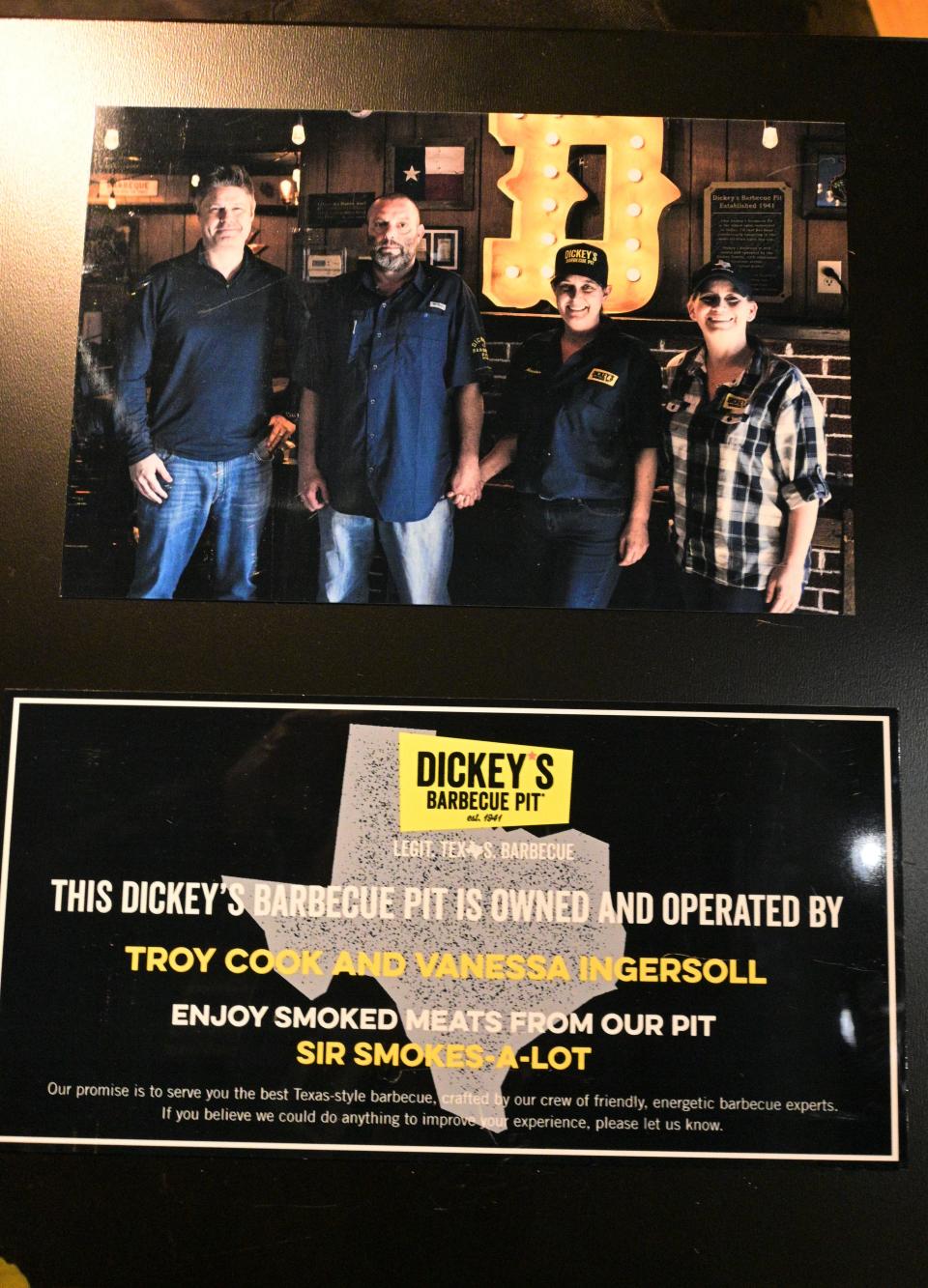 Cook and Ingersoll completed three weeks of training at the Dickey's headquarters in March.