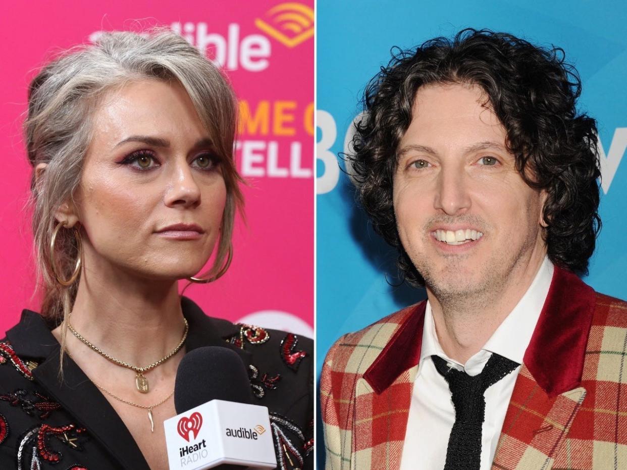 Hilarie Burton (L) starred on "One Tree Hill" created by Mark Shcwahn (R).