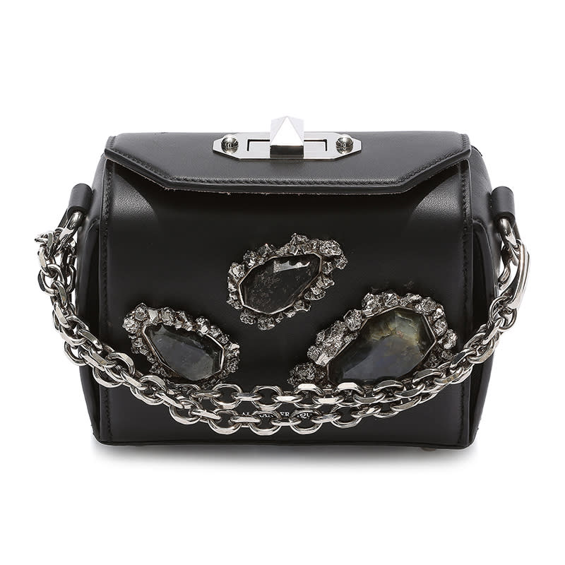 <a rel="nofollow noopener" href="http://rstyle.me/n/cmeqdcjduw" target="_blank" data-ylk="slk:Box Bag 16, Alexander McQueen, $2590;elm:context_link;itc:0;sec:content-canvas" class="link ">Box Bag 16, Alexander McQueen, $2590</a>