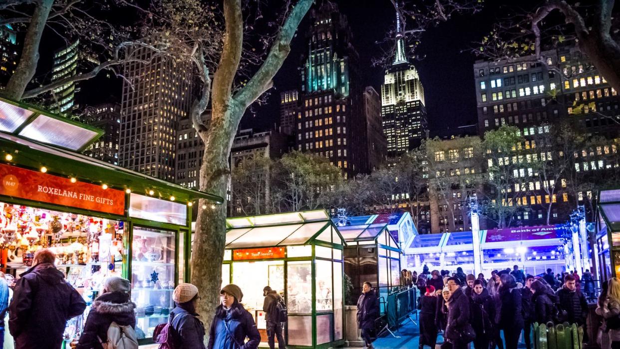 holiday shops bryant park