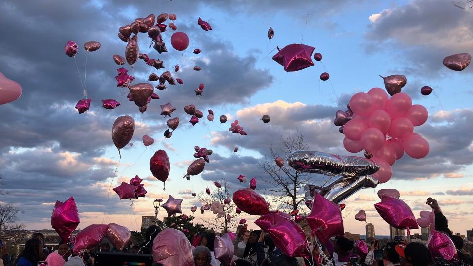 A candlelight vigil and balloon release was held Friday at Kilbourn Reservoir Park in Milwaukee for 19-year-old homicide victim, Sade Robinson.