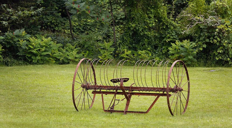 An open field sits between two housing developments at the former Hall Estate property in Hull near the Hingham/Cohasset town line Friday, July 14, 2023.