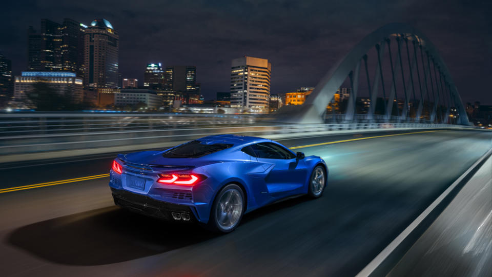 Driving the 2024 Chevrolet Corvette E-Ray.