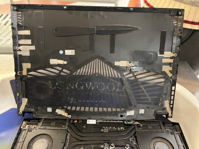TSA officers at Richmond International Airport found a double-bladed knife concealed inside the inner workings of a laptop on Friday, Nov. 11.