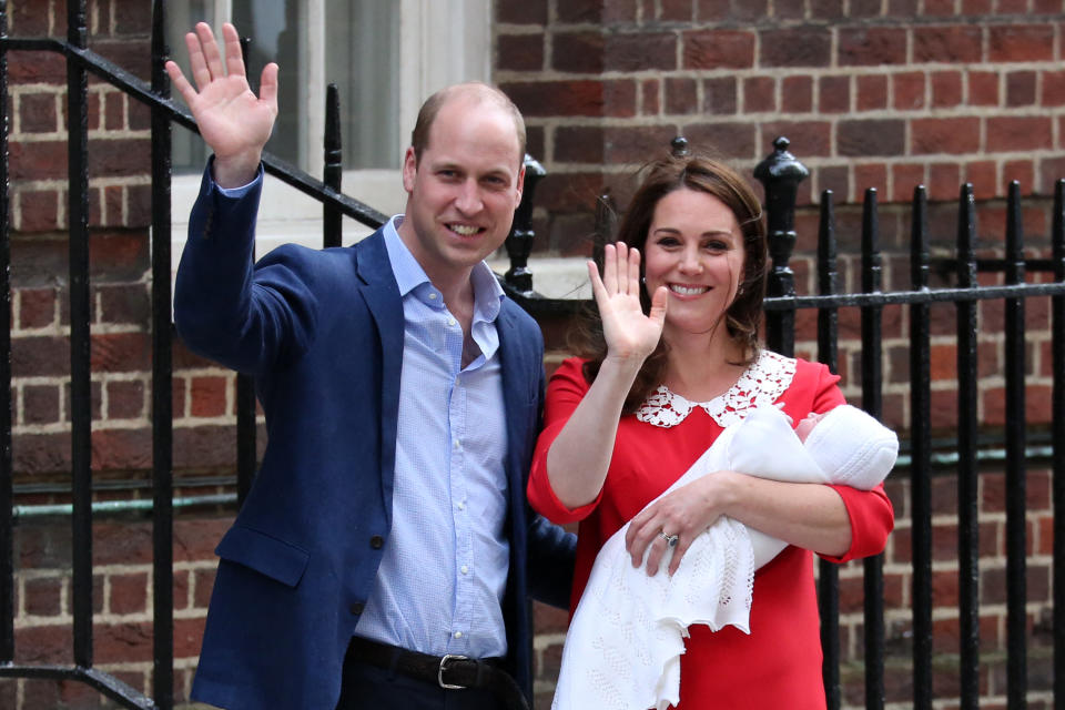 Prince William, Kate Middleton and Prince Louis