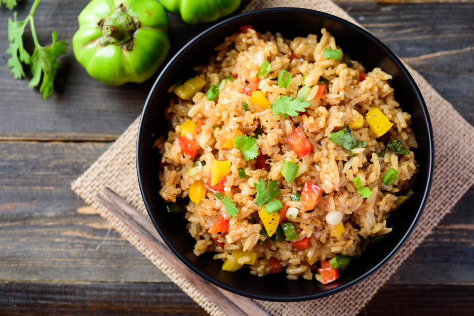 A bowl of fried rice