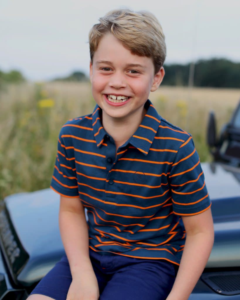 Prince George photographed by his mother, the Duchess of Cambridge, on his eighth birthday. - Credit: Image Courtesy of Kensington Palace Twitter