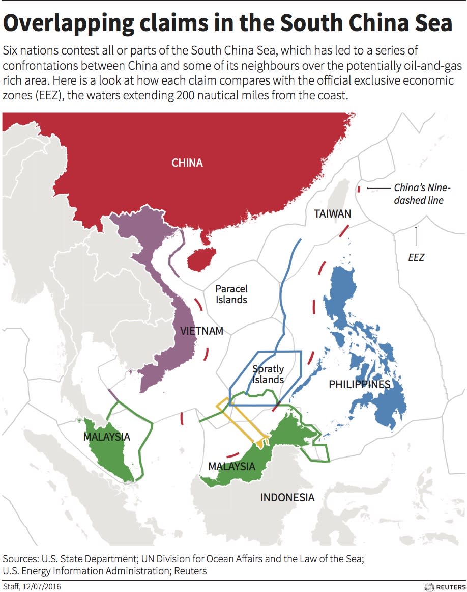 map south china sea