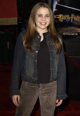 Mae Whitman at the Hollywood premiere of Warner Brothers' Harry Potter and The Chamber of Secrets