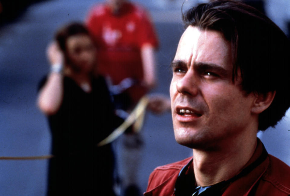 RUN LOLA RUN, Director Tom Tykwer on-set, 1999