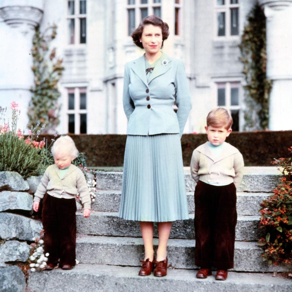 The Queen with Princess Anne and Prince Charles at Balmoral (Rex Features)