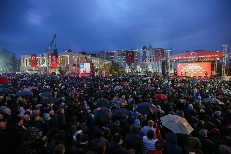 Thousands protest in Turkey over Istanbul mayor's conviction in Istanbul