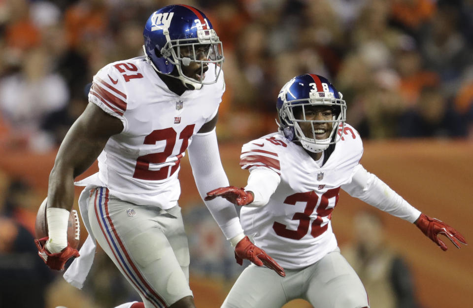 New York Giants safety Landon Collins had some harsh words for a teammate during a Tuesday interview. (AP)