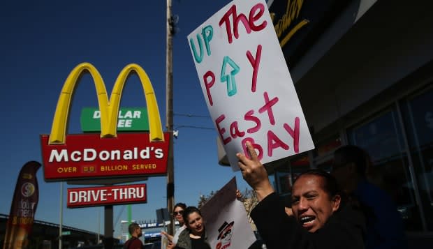 McDonald's Workers, Activists Protest McDonald's Labor Practices