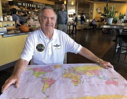 Clyde native Tim Tarris, now of Tucson, Arizona, is planning to fly around the world in the new year.