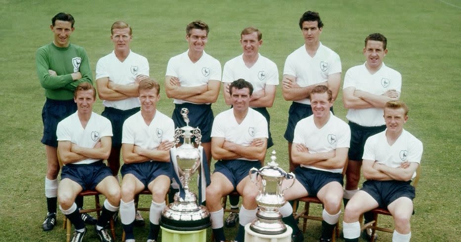The 1960/61 Tottenham Hotspur first team Credit: Alamy