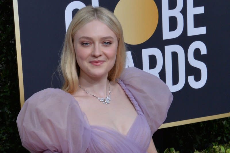 Dakota Fanning attends the Golden Globe Awards in 2020. File Photo by Jim Ruymen/UPI